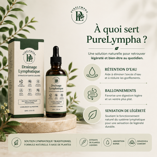 PureLympha® — Gouttes de drainage lymphatique
